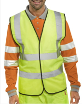 ISO20471 CLASS 2 YELLOW HI-VIS WAISTCOAT LARGE ISO20471 CLASS 2 YELLOW HI-VIS WAISTCOAT LARGE