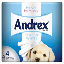 ANDREX     CLASSIC CLEAN WHITE 2PLY TOILET ROLLS (6pks of 4) ANDREX     CLASSIC CLEAN WHITE 2PLY TOILET ROLLS (6pks of 4)